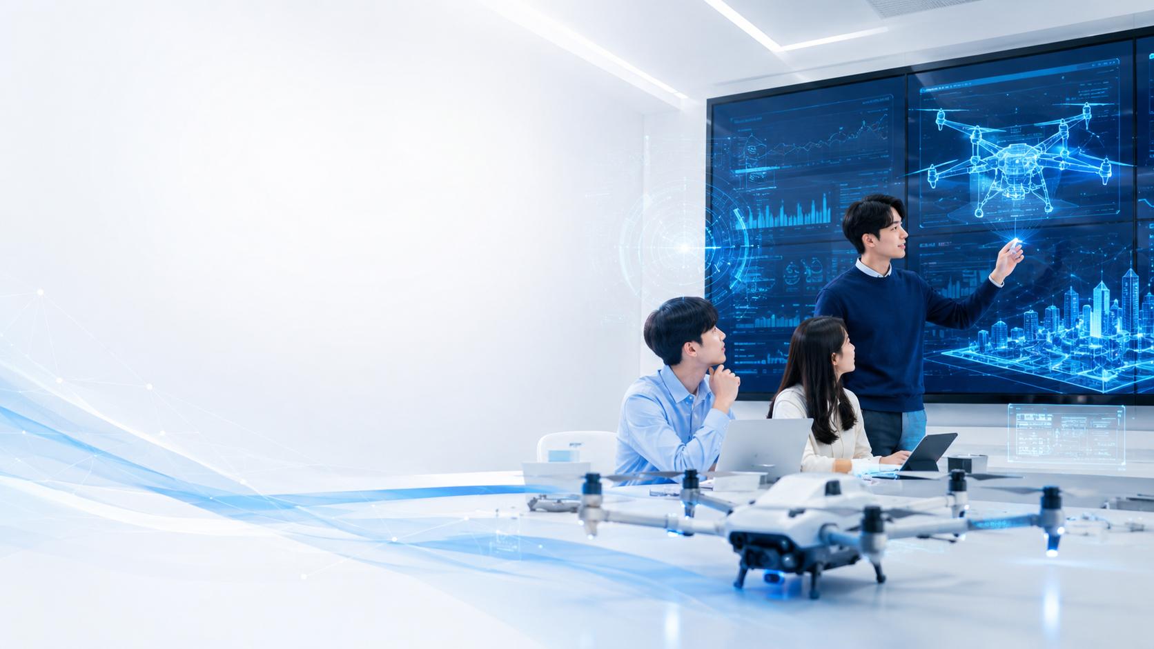 AI 드론 영상 콘텐츠반 상단 이미지